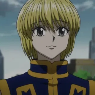 🇯🇵 Kurapika Hunter x Hunter anime, character, blonde, Hunter x Hunter, Kurapika telegram sticker