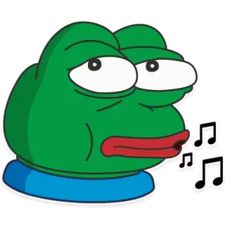 🙄 Pepe the Frog Pepe, rana, meme, meme de internet, rana triste telegram sticker