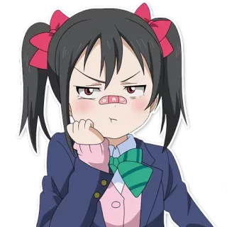 😒 Yazawa Nico Love Live! Anime, Cartone animato, Carino, Personaggio, Ragazza, Love Live! telegram sticker