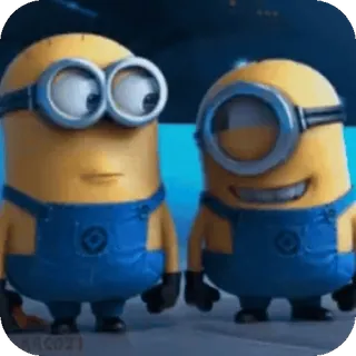 ๐ Minions Despicable Me minions, despicable me, cartoon, yellow, laughter, funny, animation telegram sticker