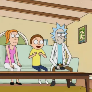 🛸 Rick Sanchez Rick and Morty rick and morty, zeichentrick, animiert, adult swim, sitcom, rick sanchez, morty smith, summer smith telegram sticker