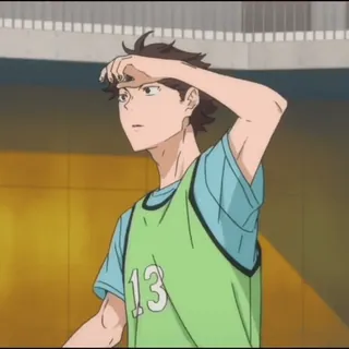 🏐 Oikawa Tooru Haikyuu!! Anime, Personaggio, Pallacanestro, Haikyuu, Oikawa Tooru telegram sticker