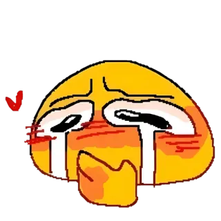 🌝 Emoji, Smutny, Płaczący, Emocjonalny, Rumieniący się telegram sticker