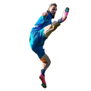 🦵 futebol, futebol, esportes, atleta, chutando, jogador telegram sticker