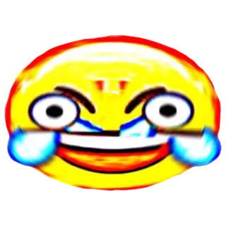 😂 эмодзи, мем, смешно, плачущий, смеющийся telegram sticker