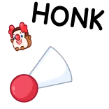 🤡 HONK honk, cartoon, animal, goose, game telegram sticker