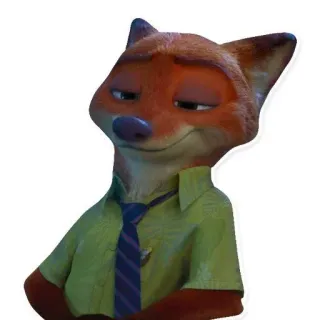 🦊 Nick Wilde Zootopia fuchs, zoomania, nick wilde, cartoon, disney, filmfigur telegram sticker