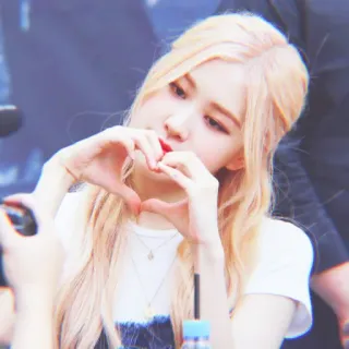 🍭 Rose K-Pop, Sänger, Rose, Promi, Herz telegram sticker