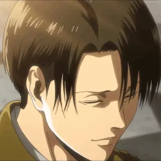 ☕ Levi Ackerman Attack on Titan Anime, Personaje, Levi, Ataque a los Titanes, Fanart telegram sticker