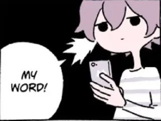 😲 MY WORD! Cartoon, Anime, Figur, Ausdruck telegram sticker