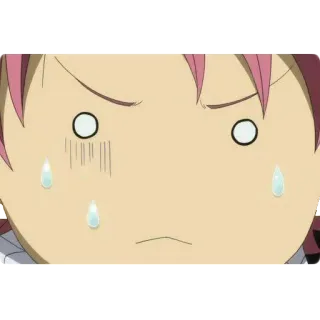 😥 anime, chorando, triste, emoção, desenho animado, expressão whatsapp sticker