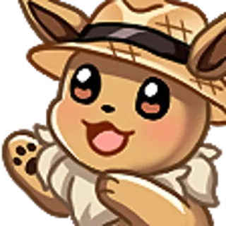 🤗 Eevee pokemon, anime, kawaii, lindo, dibujos animados telegram sticker