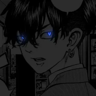 😠 Anime, Charakter, Manga, Porträt, Kunst, Digitale Kunst telegram sticker