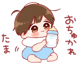 🎭 おちゅかれ
たま bebê, anime, desenho animado, mamadeira whatsapp sticker