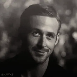😏 Ryan Gosling นักแสดง, ภาพยนตร์, คนดัง, ภาพเหมือน telegram sticker
