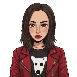 😈 ผู้หญิง, การ์ตูน, ภาพเหมือน, แฟชั่น, ผู้หญิง telegram sticker