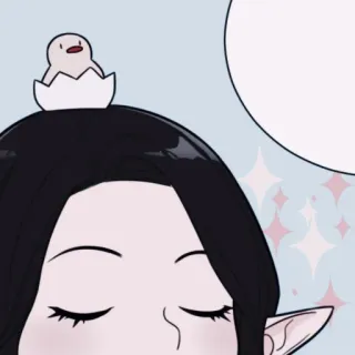 🌨 schattig, anime, elf, kawaii, cartoon, kuiken whatsapp sticker