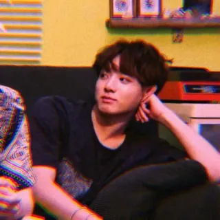 🦋 Jungkook K-pop, Cantante, Ídolo, Relajado, Persona telegram sticker