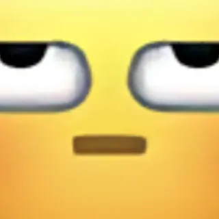 🙄 emoji, smug, meme, expression, sarcastic telegram sticker