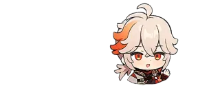 🌟 Kaedehara Kazuha Genshin Impact Anime, Chibi, Fofo, Videogame, Genshin Impact, Kaedehara Kazuha telegram sticker