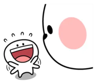 🤗 niedlich, Cartoon, Figur, Illustration, fröhlich, freundlich telegram sticker