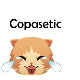 🐱 gato, rindo, emoji, animal, fofo, engraçado, chorando, lágrimas telegram sticker