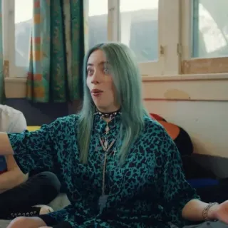 🕸 Billie Eilish Billie Eilish, cantante, celebrità, popstar telegram sticker