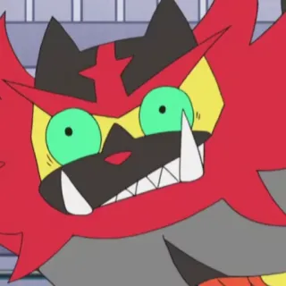 😱 Incineroar Pokemon pokemon, incineroar, fire type, anime, cartoon, video game telegram sticker