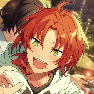 🤩 Anime, Mangá, Personagem, Desenho animado, Animação, Cabelo laranja whatsapp sticker