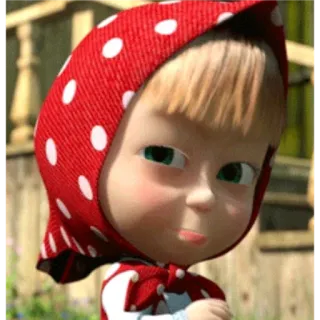 🌌 Masha Masha and the Bear cartoon, animation, girl, Masha and the Bear, funny, child whatsapp sticker