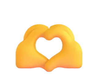 👐 hati, cinta, tangan, gestur, emoji telegram sticker