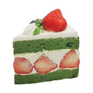 🍏 pastel, fresa, postre, comida, dulce, pastel verde, rebanada, crema telegram sticker