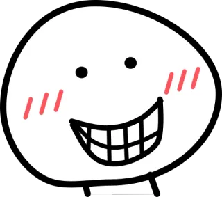 😃 smiley, happy, cartoon, emoji telegram sticker