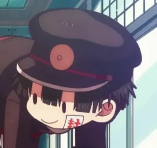 🙃 Hanako Toilet-bound Hanako-kun anime, manga, ghost, supernatural, character, japanese telegram sticker