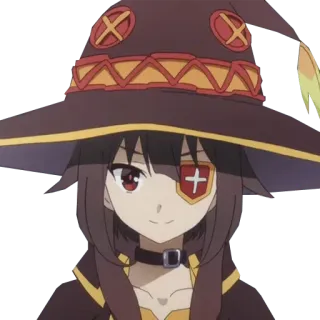 😉 Megumin Konosuba Anime, Megumin, Konosuba, Personnage, Manga, Magicien whatsapp sticker