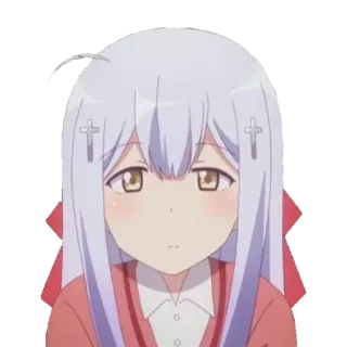 🙁 Anime, Manga, Personaggio, Ragazza, Carino, Illustrazione telegram sticker
