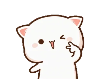 Peach Cat @PeachLovesGoma whatsapp stickers
