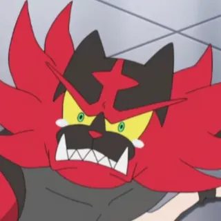 😰 Incineroar Pokemon pokemon, incineroar, fire, cat, video game telegram sticker
