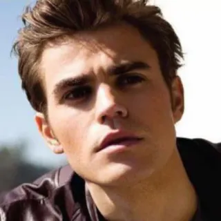 😐 Paul Wesley actor, man, portrait, celebrity telegram sticker