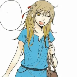 🍘 アニメガール, 漫画, キャラクター, イラスト, 女性, 幸せ telegram sticker