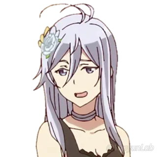 ❤️ @ywnLab аниме, девушка, стикер, мультфильм telegram sticker
