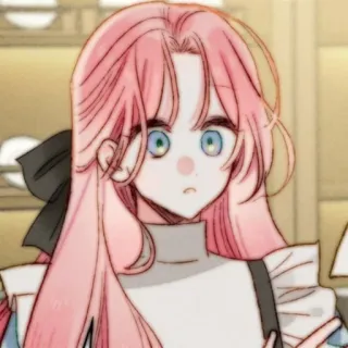 🎀 Anime, pinke Haare, Frau, Charakter, Mädchen, Cartoon, Manga telegram sticker