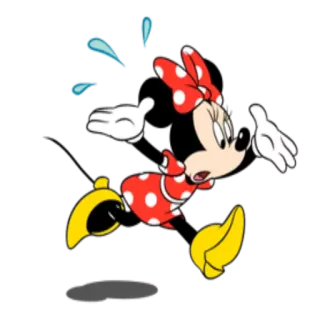 🏃 Minnie Mouse cartoon, Minnie Mouse, Disney, animated whatsapp sticker