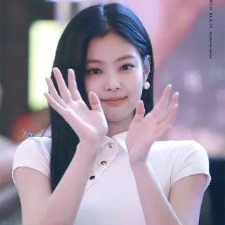 👋 Jennie INTO BLACK BLACKPINK JENNIE kpop, blackpink, jennie, zangeres, idool, portret telegram sticker