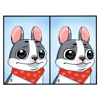 😐 Hund, niedlich, Haustier, Cartoon telegram sticker