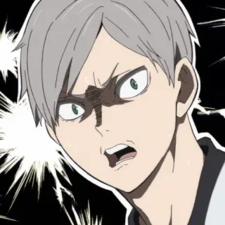 🤡 Anime, Postać, Zły, Wyraz twarzy telegram sticker