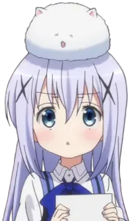😧 Аниме, Девушка, Каваий, Милый, Персонаж, Манга telegram sticker