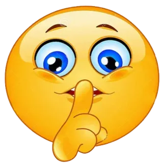 🤫 emoji, shhh, silence, quiet, finger, mouth, expression telegram sticker