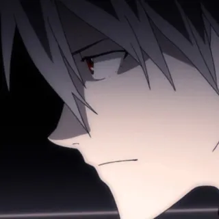 🤒 Kaworu Nagisa Neon Genesis Evangelion anime, sad, boy, kaworu nagisa, evangelion telegram sticker