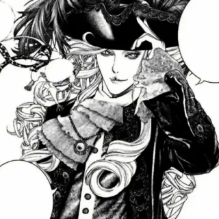 😉 Anime, Manga, Retrato, Histórico, Aristócrata, Barroco, Personaje whatsapp sticker